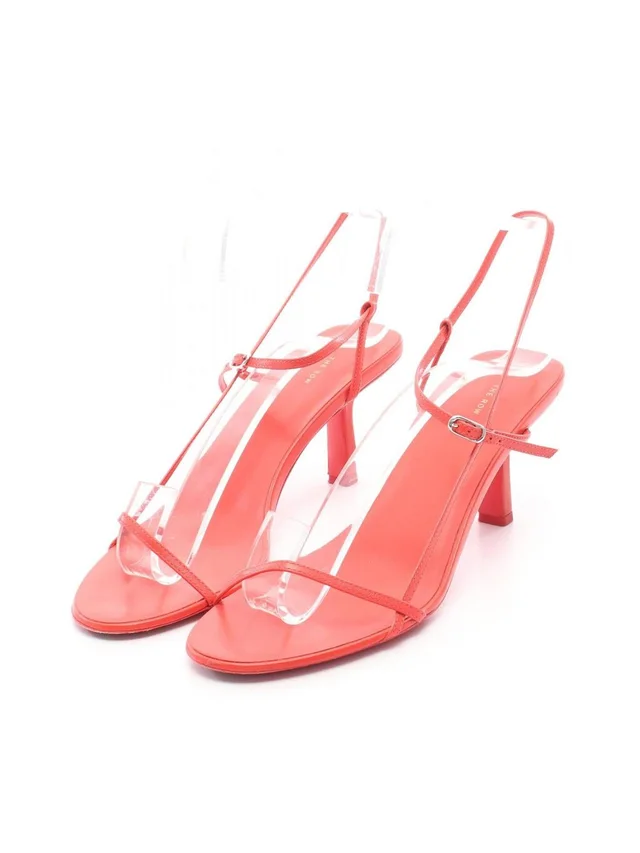 The Row Sandals Heels Shoes #38 Leather #333516t44b in red Leather from Poshmark