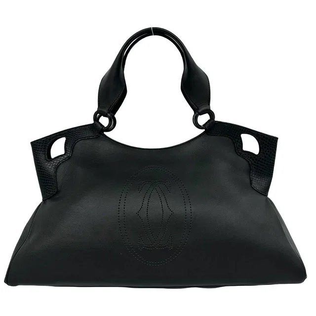 Cartier Marcello Leather Handbag in Leather from LuxUness