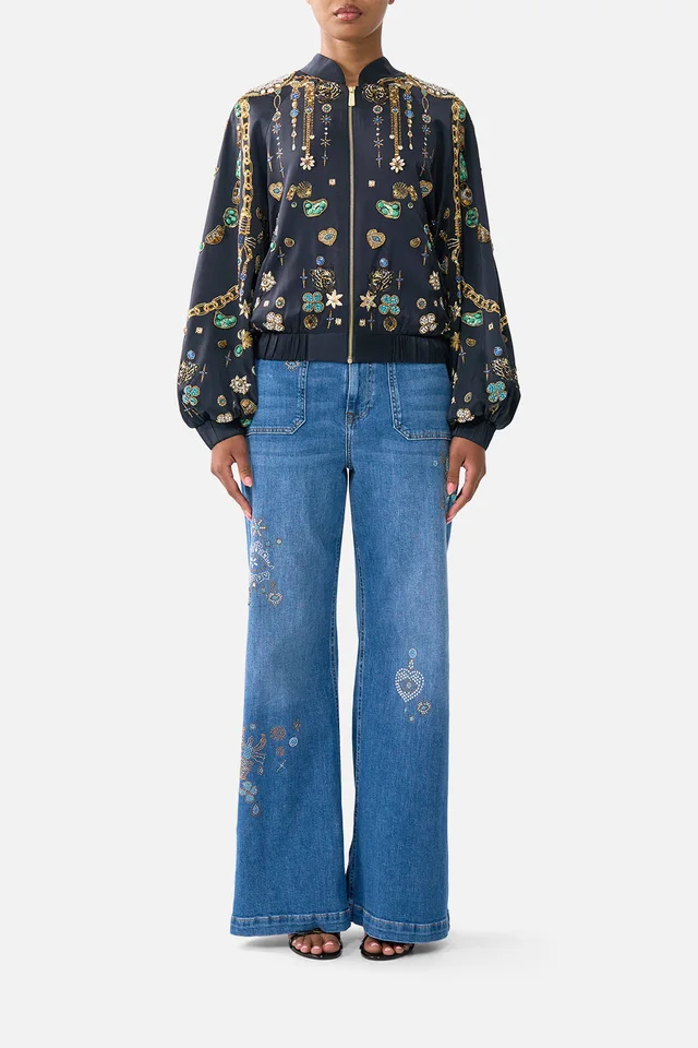 Camilla eBoutique BOMBER JACKET WITH SHIRRED CUFF AMULETS AND ALCHEMY from CAMILLA, photo 1 of 1