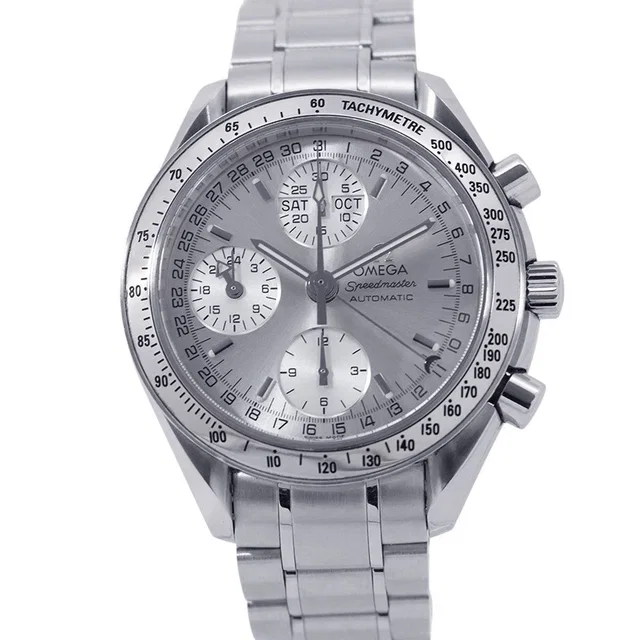 Omega Speedmaster Triple Carlender W39mm Stainless Steel Silver Dial3523.30.00 in Silver from GALLERY RARE