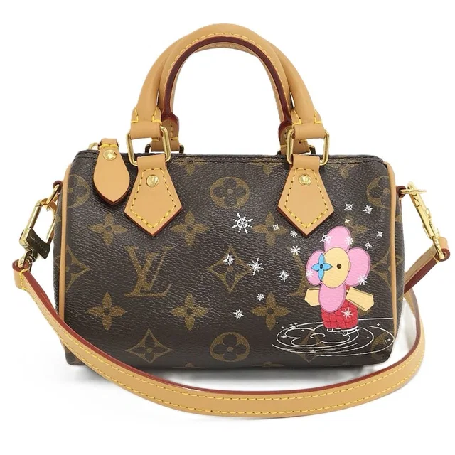 Louis Vuitton Nano Speedy Monogram Vivienne Handbag from The Reluxe