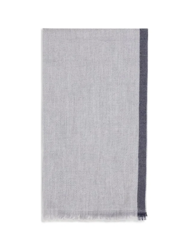 Brunello Cucinelli Cashmere Scarf — Gray Scarfs in Grey Cashmere from HEWI