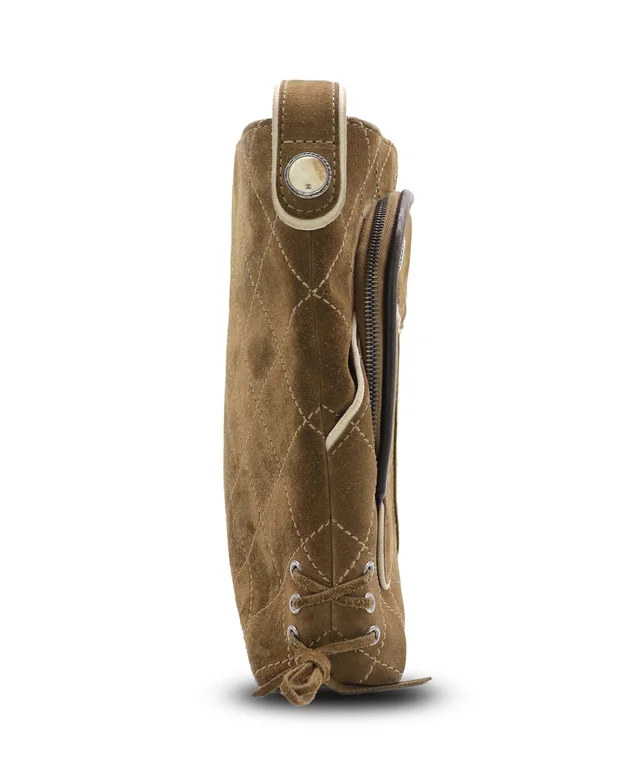 Chanel Shoulder Bag Paris-Salzburg Medium Suede Brown in Brown Suede from Luxury Promise, photo 4 of 19