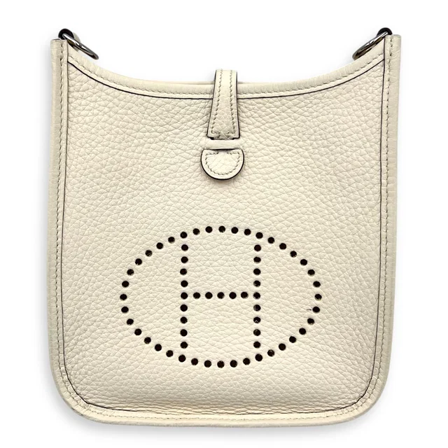 Hermès Evelyne TPM Nata Crossbody Bag in Clemence leather from Luxury Promise