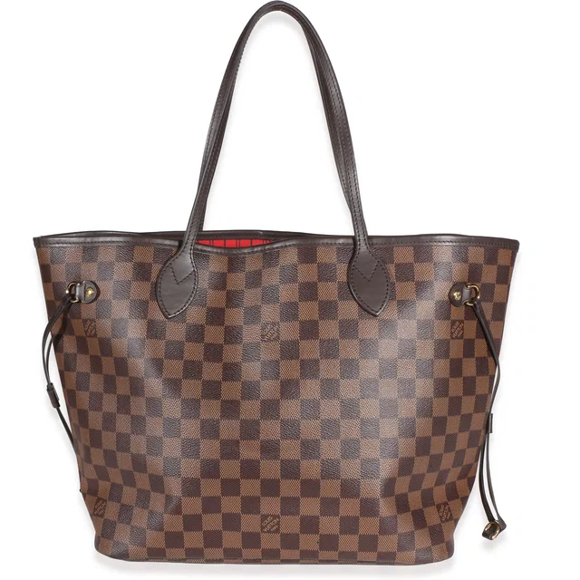 Louis Vuitton Damier Ebene Canvas Neverfull MM in Brown Canvas from myGemma