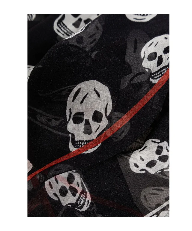 Alexander McQueen Asymmetrical Skull Scarf, photo 2 of 3 from SENSER