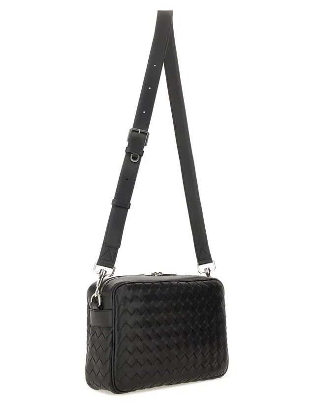 Bottega Veneta Room Shoulder Bag — Black Calfskin in Black Calfskin from HEWI
