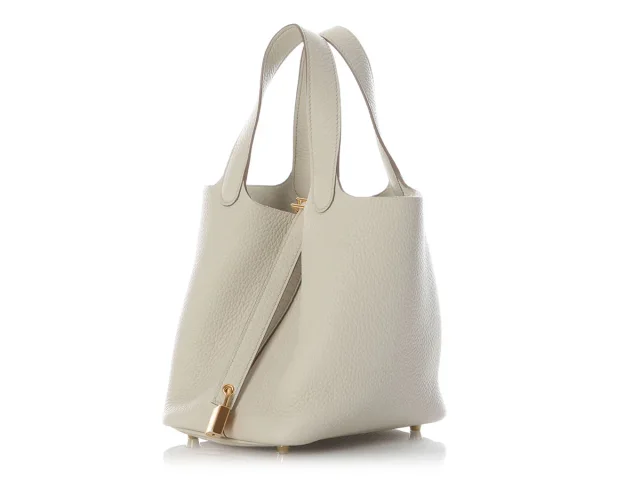Hermès Béton Clémence Picotin Lock 18 in Clemence leather from Ann's Fabulous Finds, photo 5 of 10