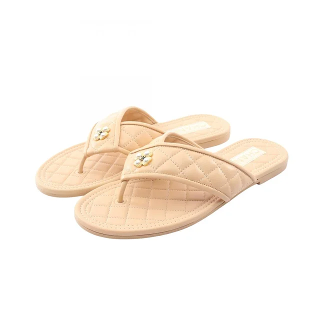 Chanel Sandals Quilted Leather in Leather from The Reluxe