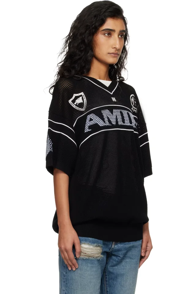 Black Amiri Sport T-shirt, photo 2 of 4 from SSENSE