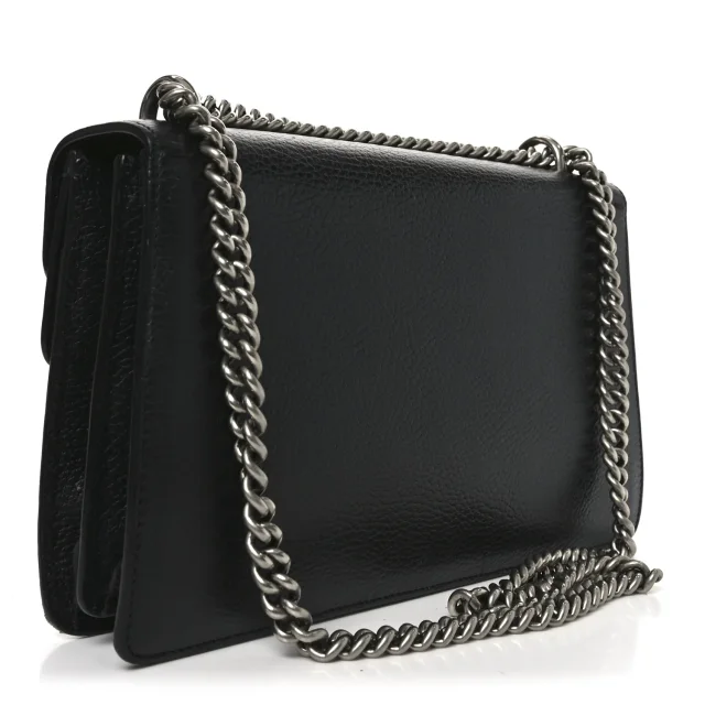 Gucci Pebbled Calfskin Small Dionysus Shoulder Bag Black in Black Calfskin from FASHIONPHILE, photo 3 of 10