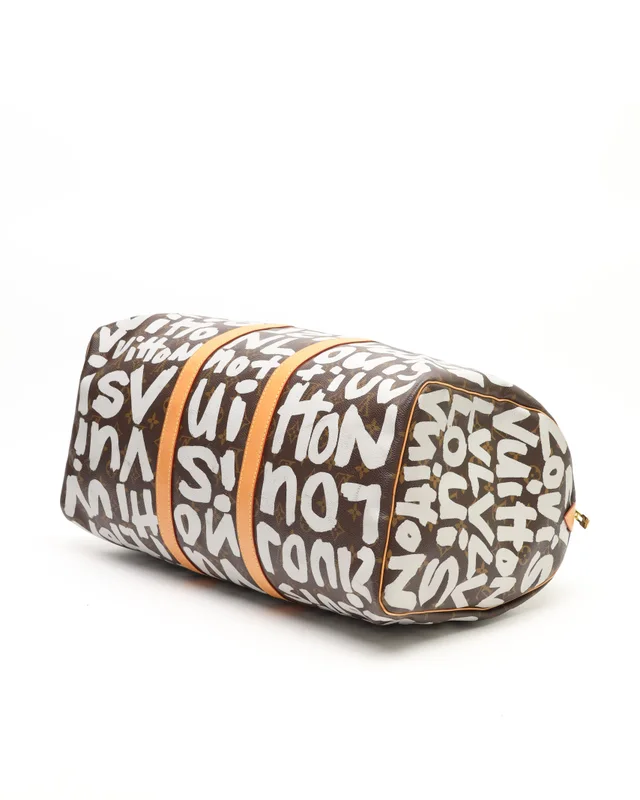 Louis Vuitton Keepall 50 Graffiti Weekend Bag in Coated canvas from A Retro Tale, photo 4 of 11