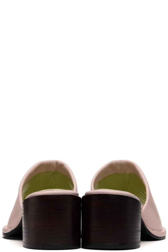 BY FAR Pink Francisco Heeled Sandals, photo 2 of 5 from SSENSE