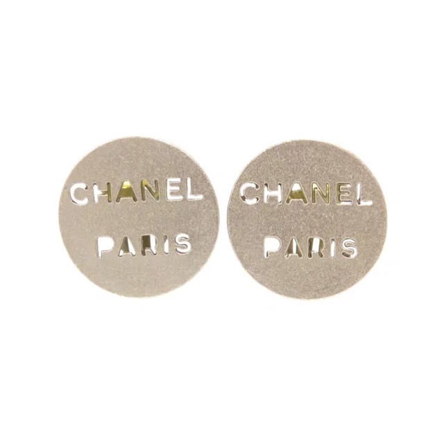 Chanel Logo 00 C Silver Earrings in Silver from The Reluxe