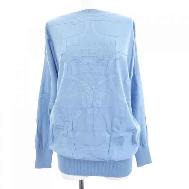 Hermès Knit Sweater Blue in Blue from The Reluxe