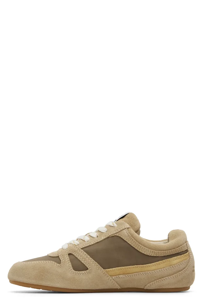 Isabel Marant Khaki Senny Low Sneakers, photo 3 of 5 from SSENSE