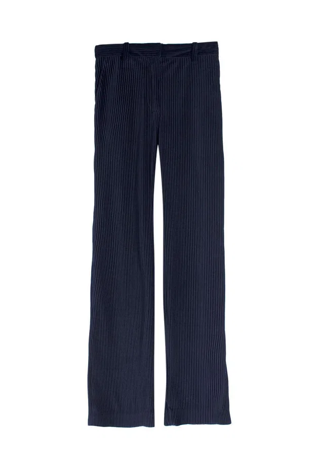 Acne Studios Navy Straight Leg Corduroy Trousers in Navy from HEWI