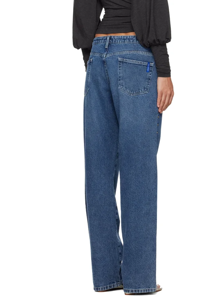 Paloma Wool Blue Crowd Jeans, photo 3 of 4 from SSENSE