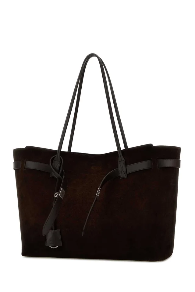 Balenciaga Bel Air Tote Bag — Brown T Domesticated Calf Le in Brown Suede from HEWI, photo 2 of 2