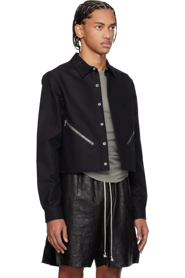 Rick Owens Black Temple Tour Alice Shirt, photo 2 of 4 from SSENSE