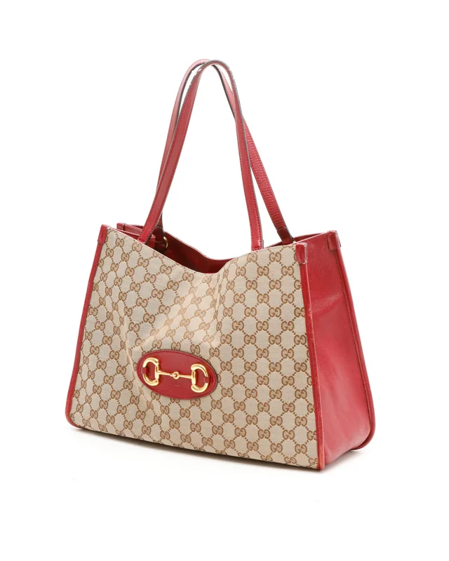 Gucci GG Horsebit 1955 Tote Bag in Canvas from A Retro Tale, photo 2 of 12