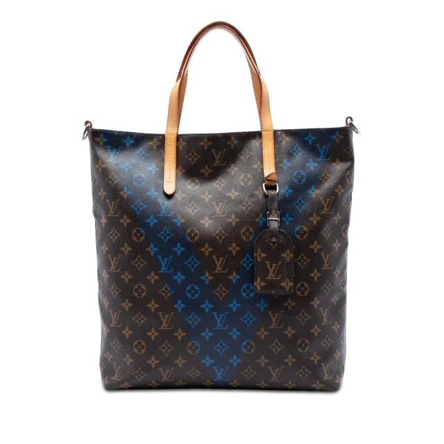 Brown Louis Vuitton Monogram V Cabas Jour Satchel in Brown Coated canvas from Designer Revival, photo 1 of 1