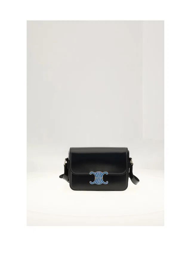 Celine Shoulder Bag — Black Calf Leather (bos Taurus) in Black Calfskin from HEWI