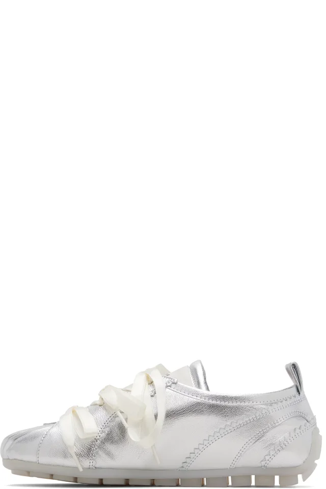 Simone Rocha Silver Ballerina Grip Sneakers, photo 3 of 5 from SSENSE