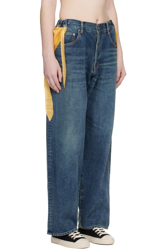 UNDERCOVER Blue UC1E8503 Jeans, photo 2 of 4 from SSENSE