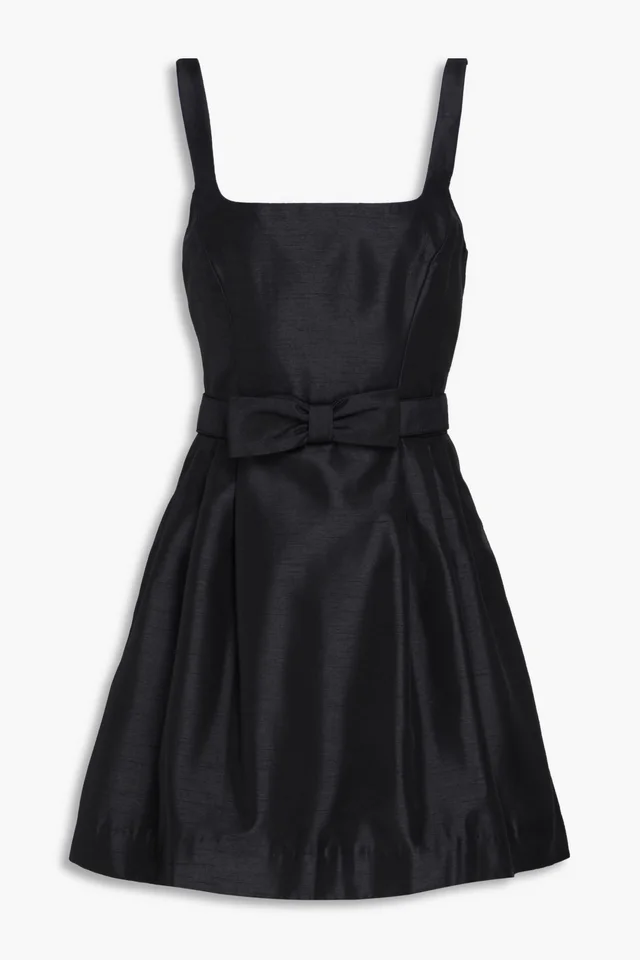 Nicholas Bow-Detailed Taffeta Mini Dress in Black from THE OUTNET, photo 1 of 1