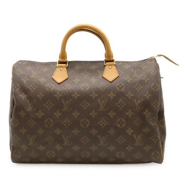 Louis Vuitton Monogram Speedy 35 Mini Boston Bag Travel Purse in Coated canvas from The Reluxe