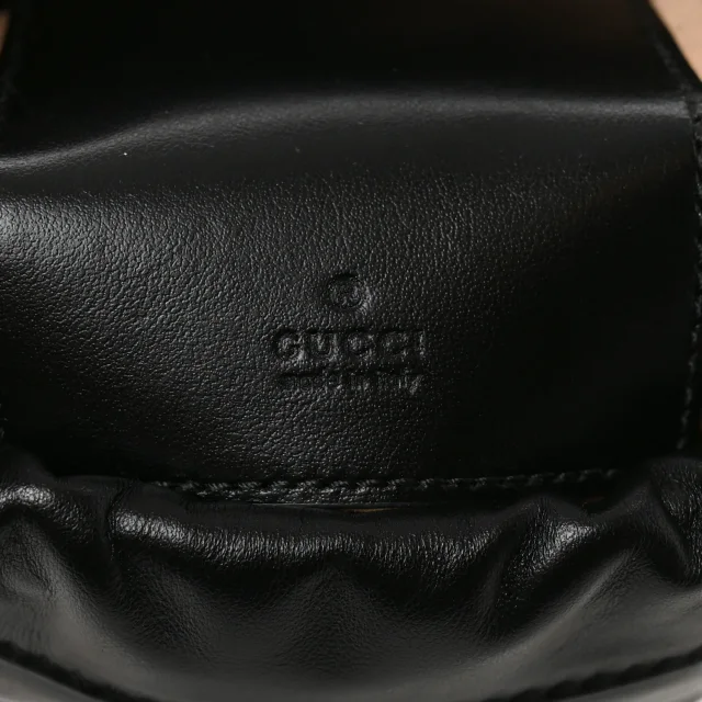 Gucci Matelasse Mini GG Marmont 2.0 Bucket Bag Black in Black Calfskin from FASHIONPHILE, photo 6 of 11