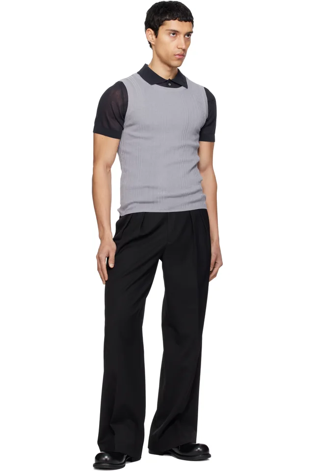 CARRER Gray Tone Tank Top, photo 4 of 4 from SSENSE