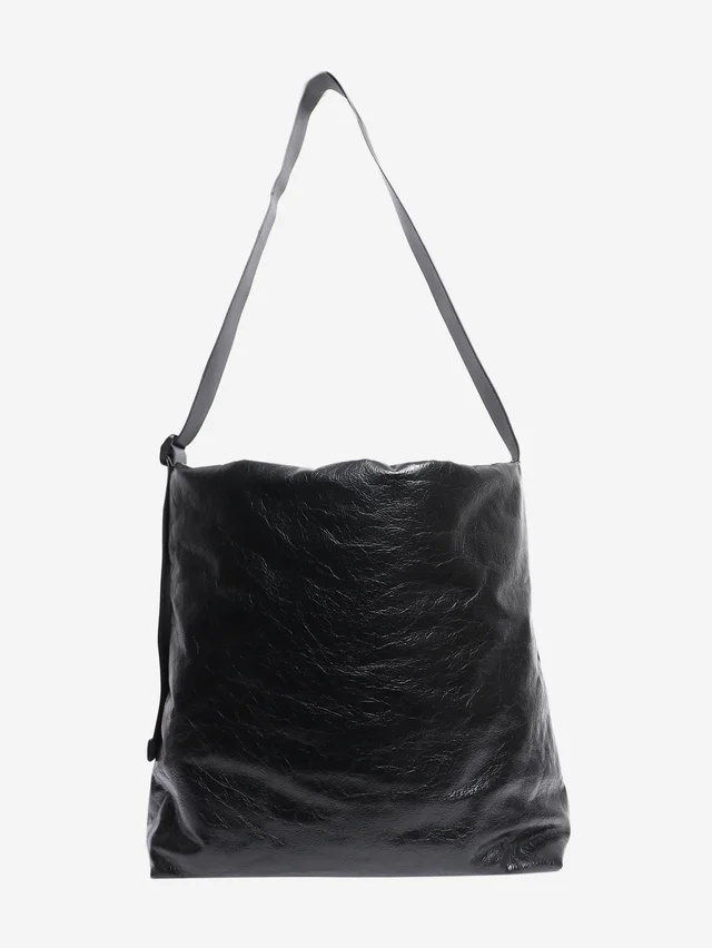 Balenciaga Black crinkled leather tote bag in Black Leather from Sign of the Times, photo 2 of 2