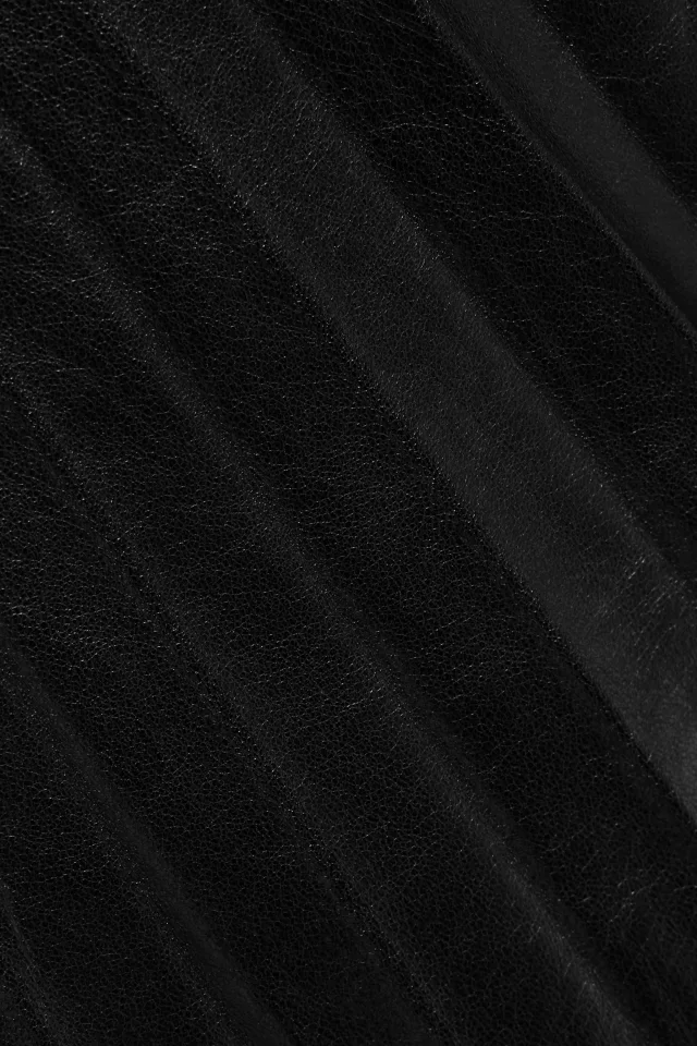 Valentino Garavani Pleated Leather Midi Wrap Skirt, photo 4 of 4 from THE OUTNET