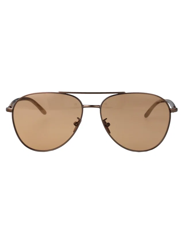 Giorgio Armani 0ar6162 Tinted Aviator Sunglasses — Brown Steel in Brown from HEWI