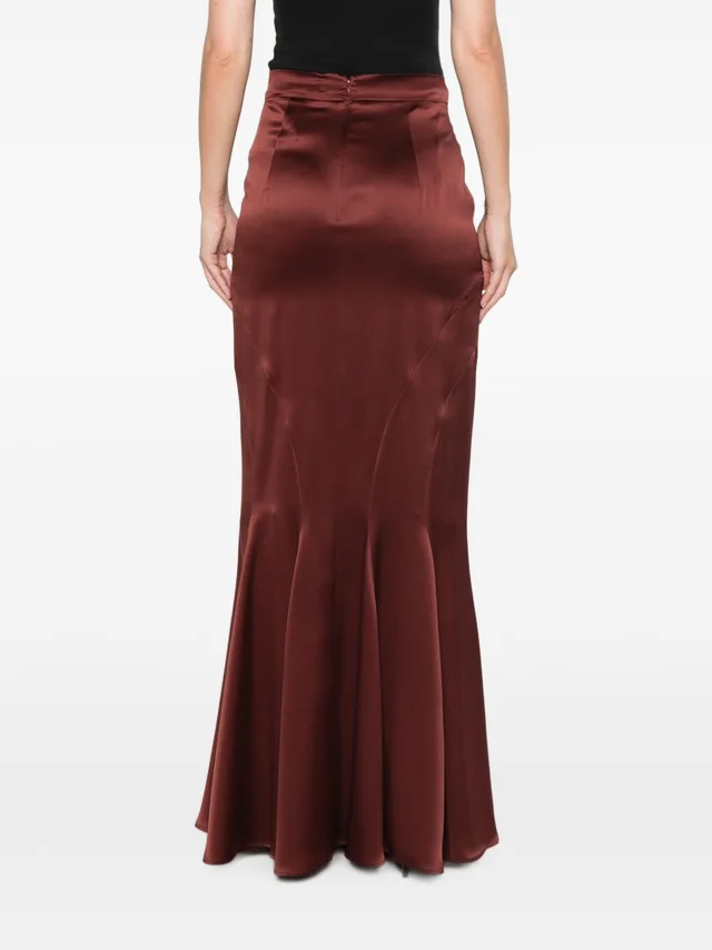 Max Mara Pleated Satin Maxi Skirt, photo 4 of 5 from SENSER