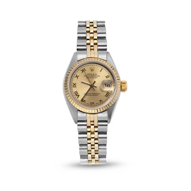 Rolex Datejust Automatic Chronometer Champagne Dial Ladies Watch 79173 CRJ in neutral|yellow|white|silver|gold|gray from Jomashop.com