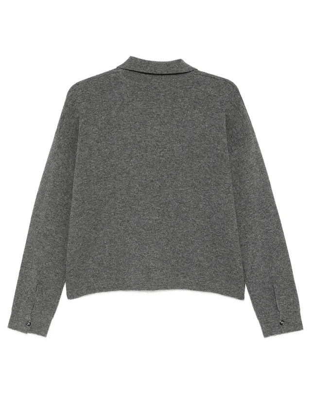Roberto Collina Polo‑collar button‑front knit cardigan, photo 2 of 3 from SENSER