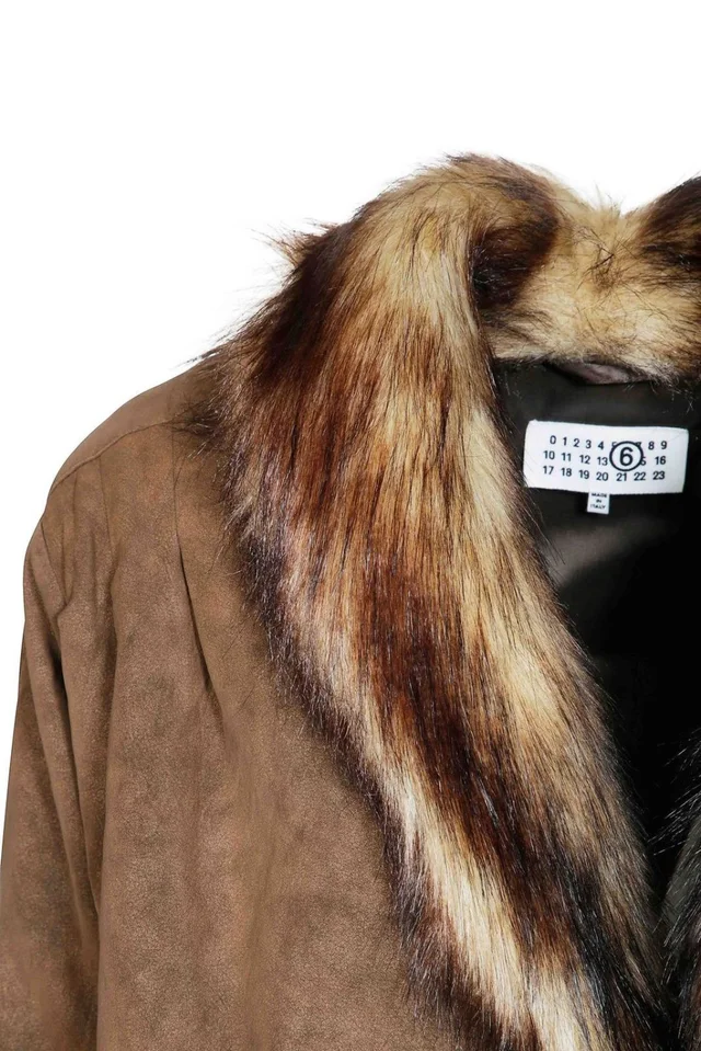 Mm6 Maison Margiela Faux-Fur Collar Sports Jacket, photo 3 of 7 from SENSER