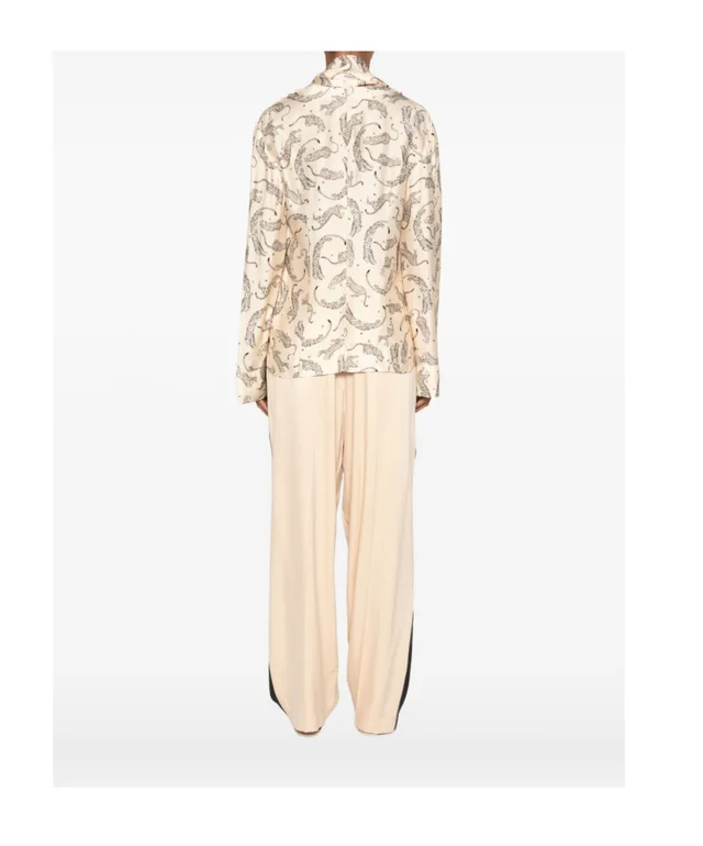 Forte Forte leopard-print fringed-scarf shirt, photo 4 of 5 from SENSER