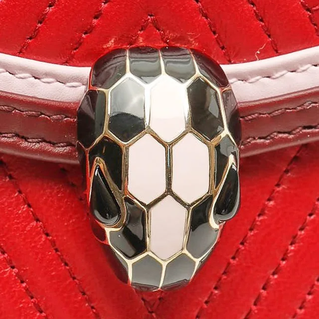 Bvlgari Mini Serpenti Diamond Blast Chain Bag in Leather from A Retro Tale, photo 6 of 10