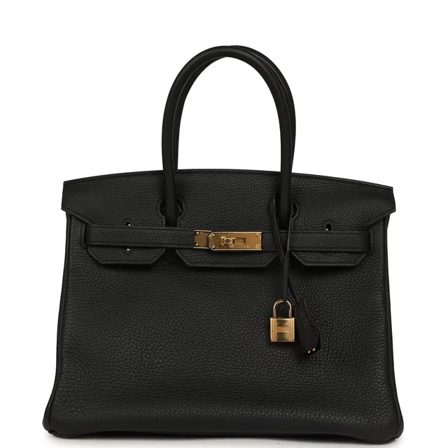 Hermès Birkin 30 Black Togo Gold Hardware in Black Togo leather from Madison Avenue Couture