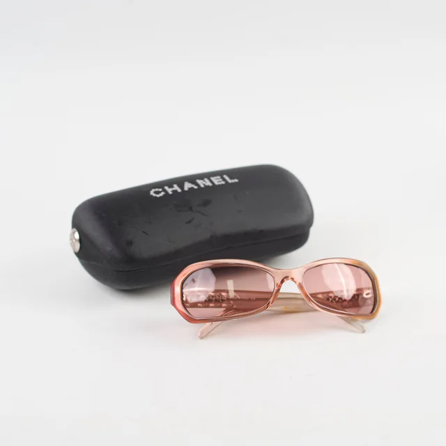 Chanel CC Crystal Logo Sunglasses Brown in Brown from The Purse Affair