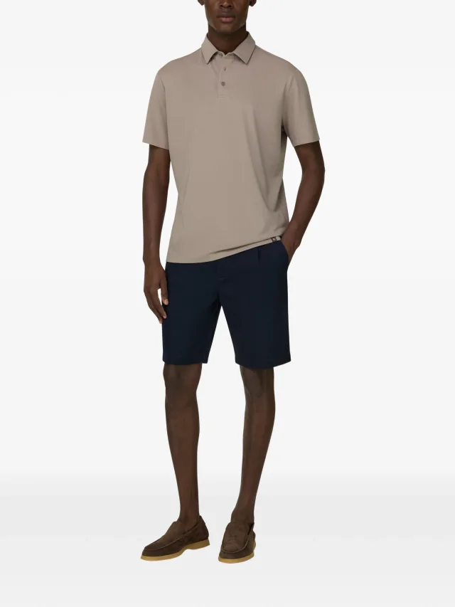 Boggi Milano polo shirt in supima cotton with elastic waistband, photo 2 of 2 from FARFETCH