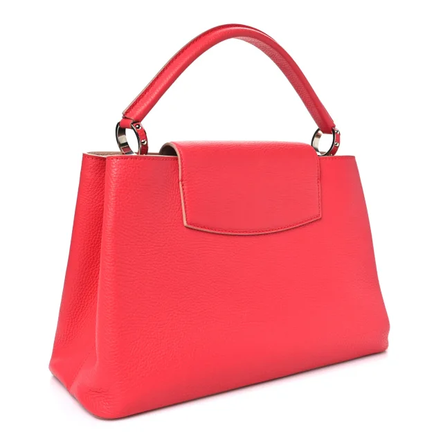 Louis Vuitton Taurillon Capucines MM Litchi Galet in Leather from FASHIONPHILE, photo 3 of 9