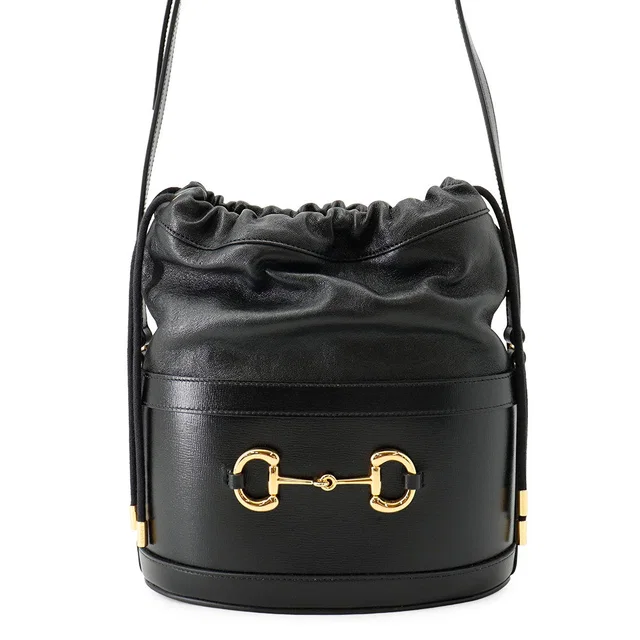 Gucci 1955 Horsebit Baguette Shoulder Bag Black602118 Leather in Leather from GALLERY RARE