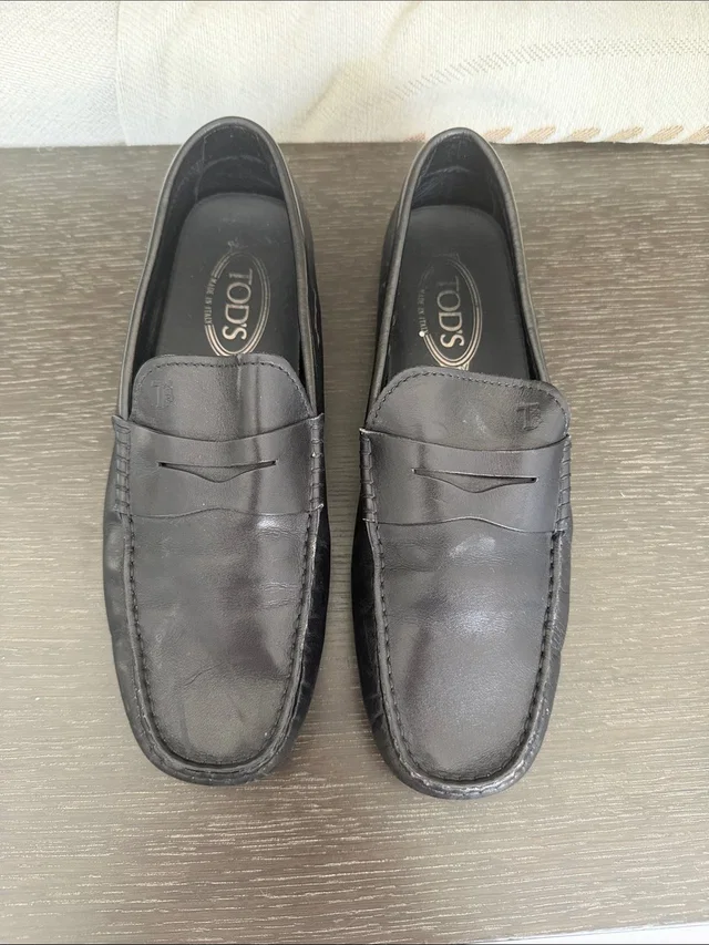 Tod's Leather Penny Loafers For Men in black Leather from Poshmark