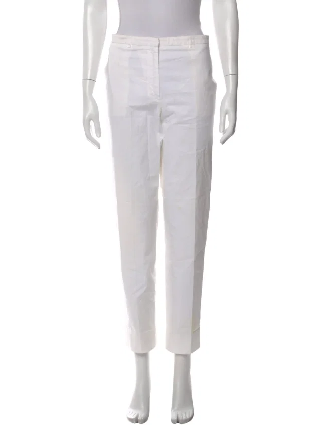 Jil Sander Straight Leg Pants in white from The RealReal