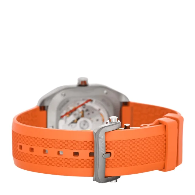 Hermès Titanium Rubber 39mm H08 Automatic Watch Orange in Orange from FASHIONPHILE, photo 3 of 5